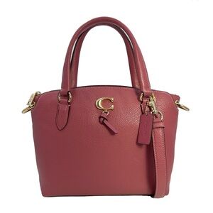 Coach  NWT  Remi rouge Pink  Leather Satchel& wallet  set .